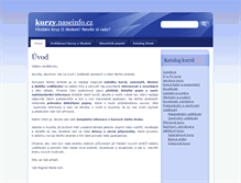 Tablet Screenshot of kurzy.naseinfo.cz